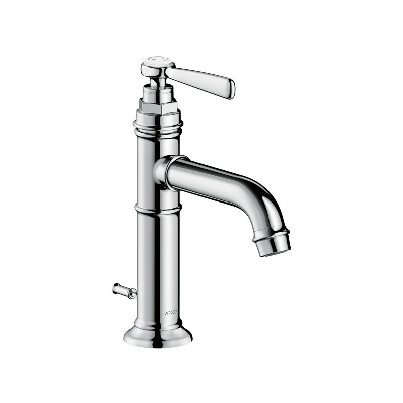 AXOR Montreux Single Hole Bathroom Faucet 100 with Drain Assembly, Chrome
