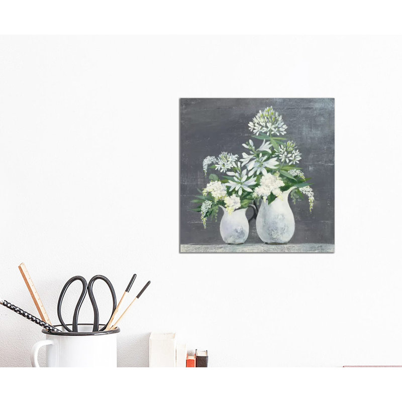 Later Summer Bouquet III White Vase by Julia Purinton - Wrapped Canvas Print, 30.48cm H x 30.48cm W