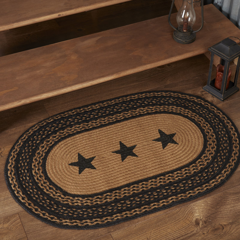 Ekain Geometric Indoor Rug, Oval 2' x 3'