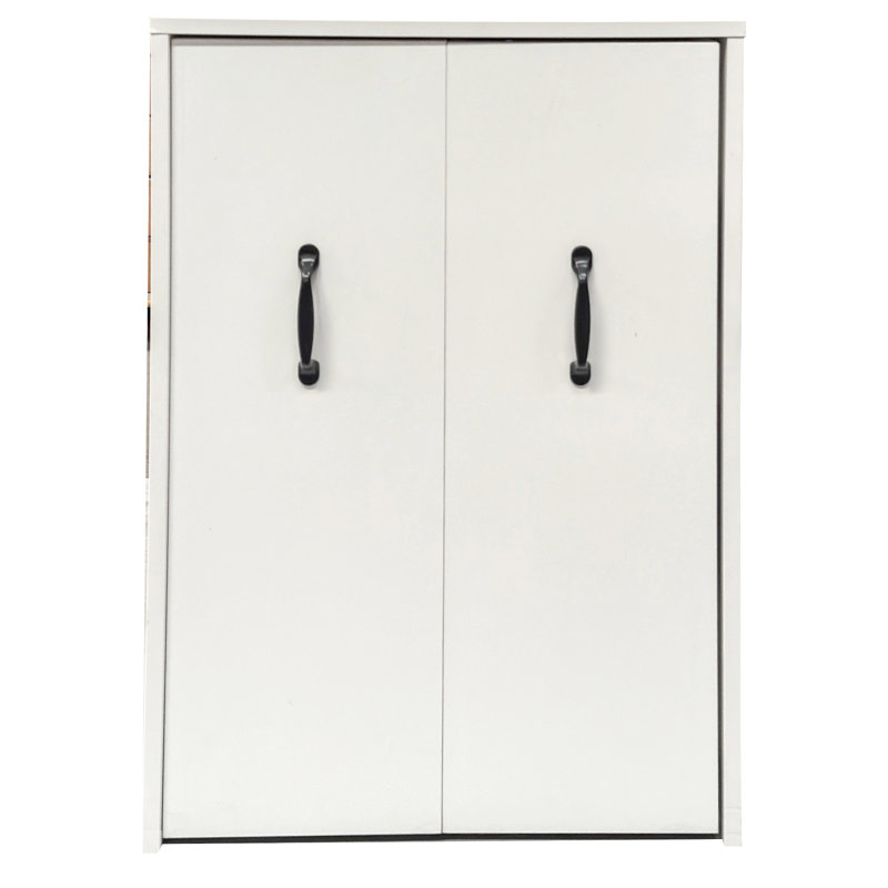 3 Tier Wooden Floor Standing Bookcase,Slide Out Drawer Storage Bookcase File Cabinet,Pull Out Mobile With Door Dustproof File Cabinet,Office Bedroom Living Room Hidden Storage Cabinet With Wheels