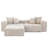 Neipert 102.36 " Corduroy L-Shaped Sofa & Chaise with Ottoman-2112311434