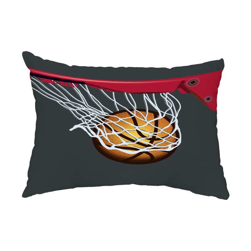 Outdoor Reversible Throw Pillow, Gray