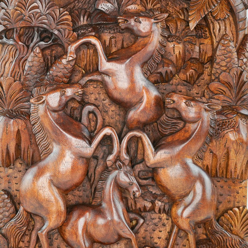 Handmade Wall Decor on Solid Wood