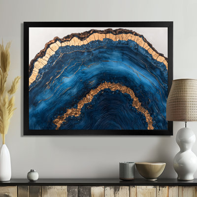 Wyncote Crystal Mysteries Of Aqua Wood Slice III - cristaux, art mural