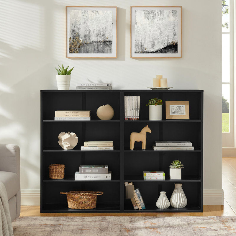 Multifunctional Cd Media Storage, 8 - Layer Double Bookcase, Detachable, 4 Shelves, High Density , Storing Adjustable Cabinets, Material, Long Term Use