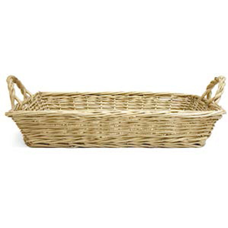 Highland Dunes Wicker Box, 3.5" H x 20" W x 15" D
