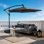 9,8 pi Parasol en polyester de patio