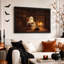 Art mural sur toile, "Glowing Ghost lecture par le foyer avec sommeil"-1770003461