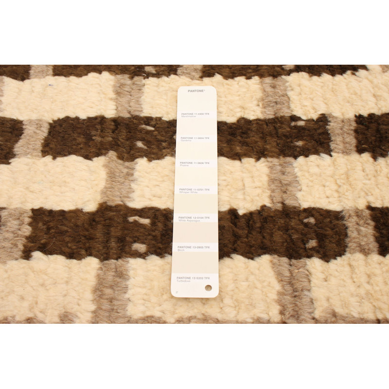 Tapis marocain en laine nouée à la main de style nouvel âge pako 4 pi 10 po x 8 pi 1 po