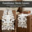 White Lace Table Runner with Elegant Cutwork Embroidery for Dining Table and Tabletop Christmas Decor