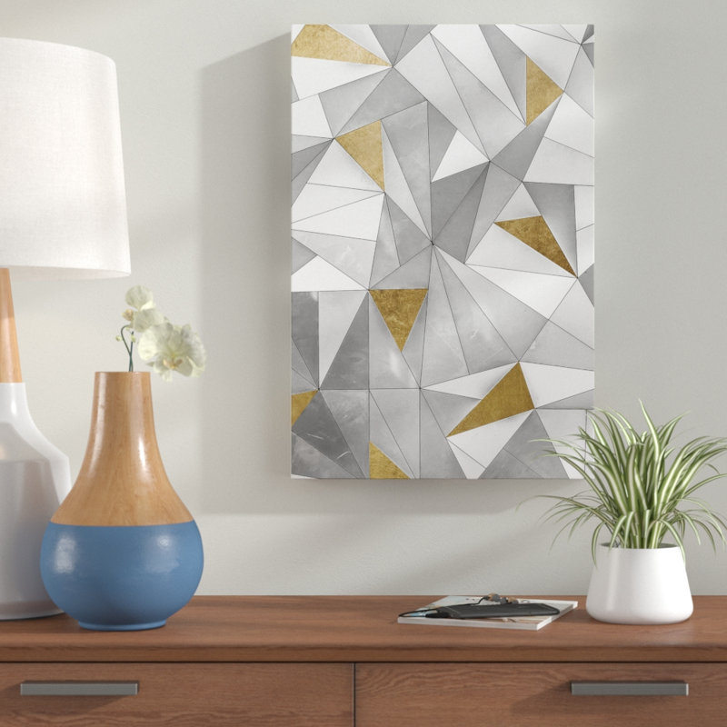 « triangulaire de la paroi », impression, Toile tendue, H 15 po x l 10 po