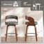 Tabouret de comptoir pivotant confortable avec pieds en bois massif durable-120285789-120285785