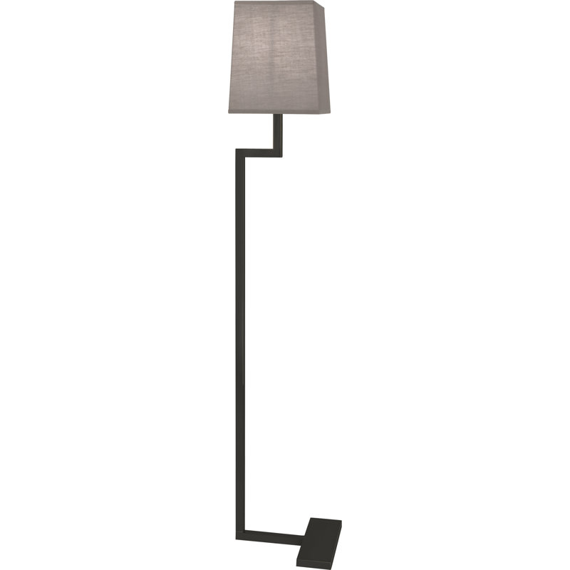 Doughnut 48.75'' Novelty Floor Lamp, Deep Patina Bronze, Smoke Gray