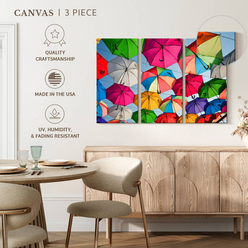Décoration colorée pour parasol Kerner, H 20 po x l 33 po