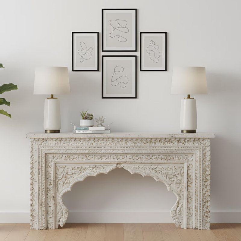 59'' Solid Wood Console Table