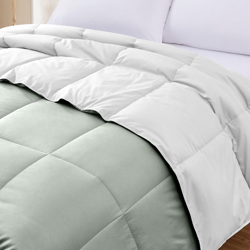 Modern Threads Sanctuary by PCT Down Alternative Microfiber Quilted Reversible Comforter & Duvet Insert - Soft, Comfortable Alternative to Goose Down - Bedding for All Seasons