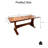 Mid-Century Rectangular Dining Table, 67.7" 300lbs Heavy Duty Brown Wood Grain MDF Table with Stable Trestle Base