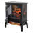 18" Electric Infrared Fireplace - 1500W Heat, 5000 /H, Realistic Flame, Double , Easy To Move 3D Flame Stove 18 Inch, /Ul , Operate