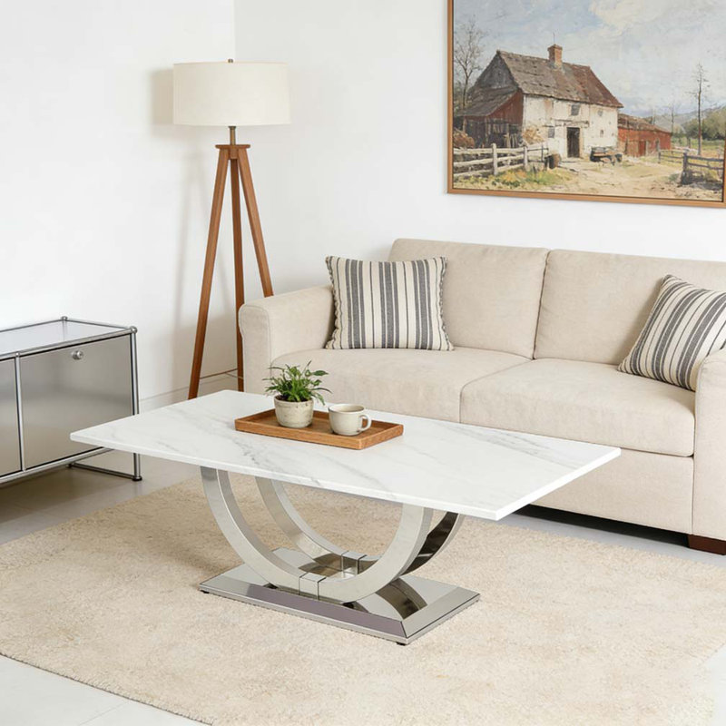 Table rectangulaire moderne 50,4 pouces