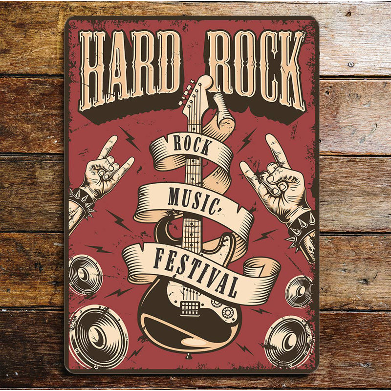 Entertainment Wall Decor on Metal, 40cm H x 28cm W
