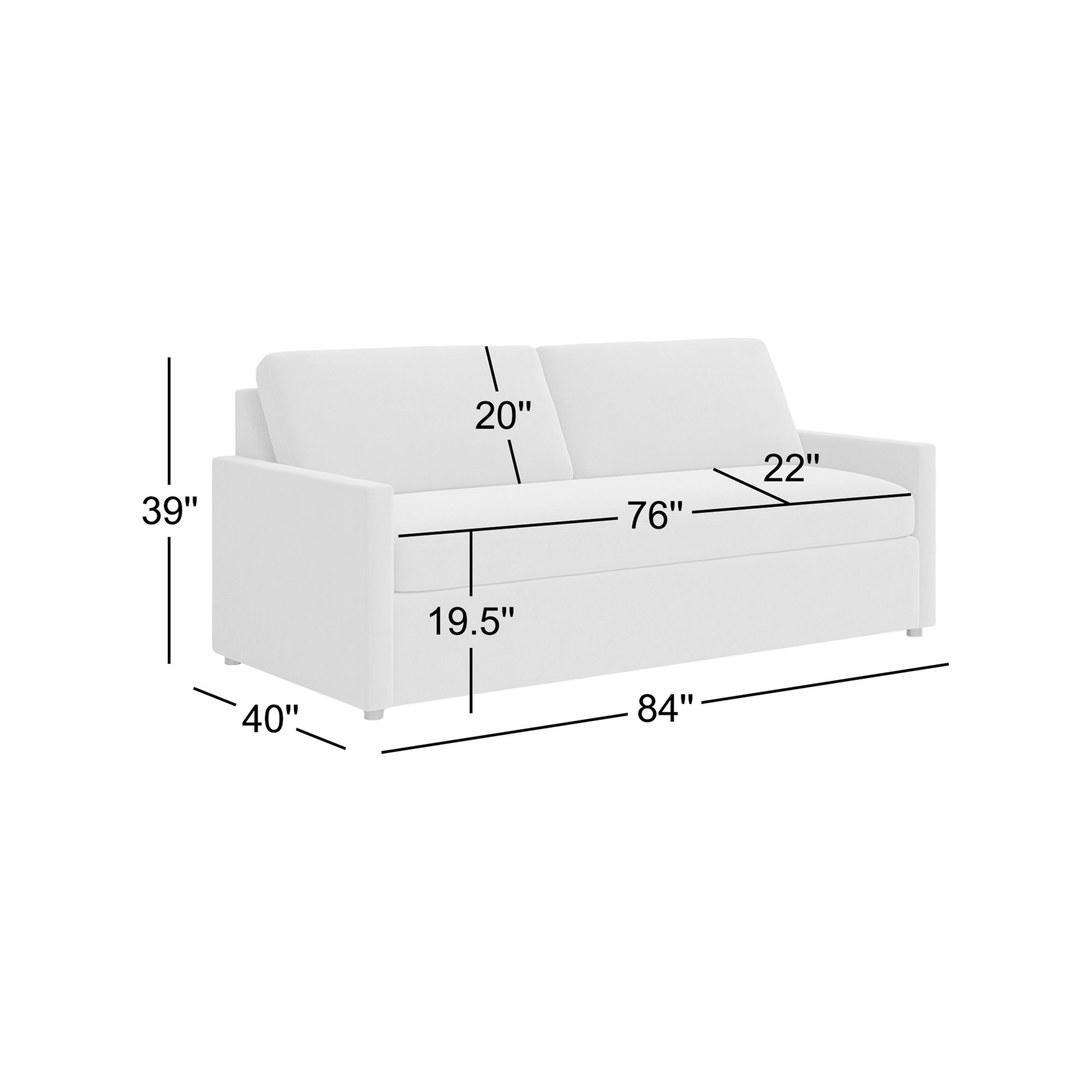 Damari 84'' Upholstered Bench Sofa, Macarena Beige Basketweave