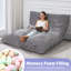   Fauteuil à billes 3-en-1 convertible en velours côtelé pour adultes-129227377-133996168