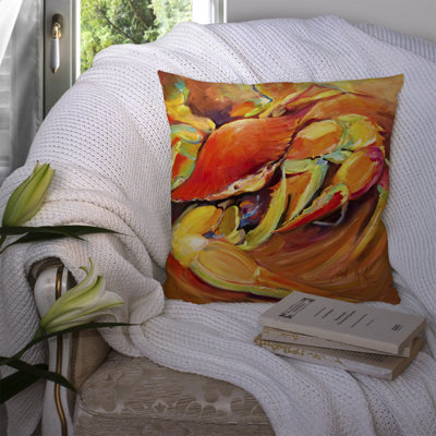 Crab Spice Indoor/Outdoor Throw Pillow