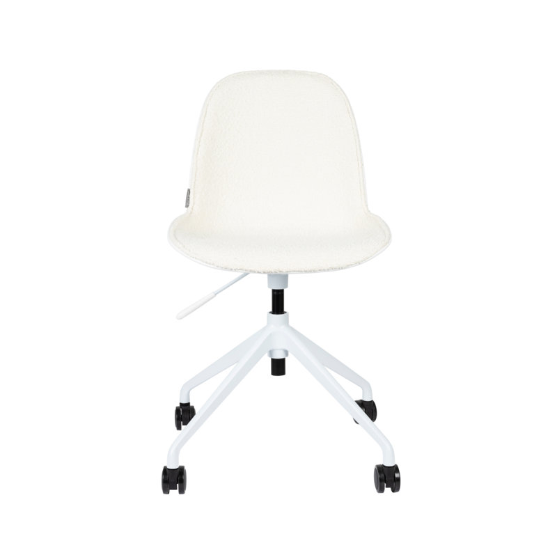Albert Swivel Office Chair, White