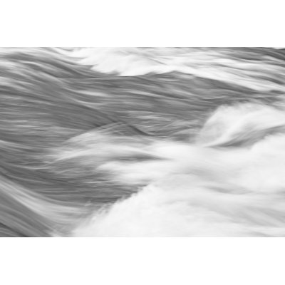 Panneau d'eau noir et blanc X