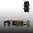 Multipurpose TV Stand For Tvs Up To 78'' With Nesting Tables And Wall Shelf