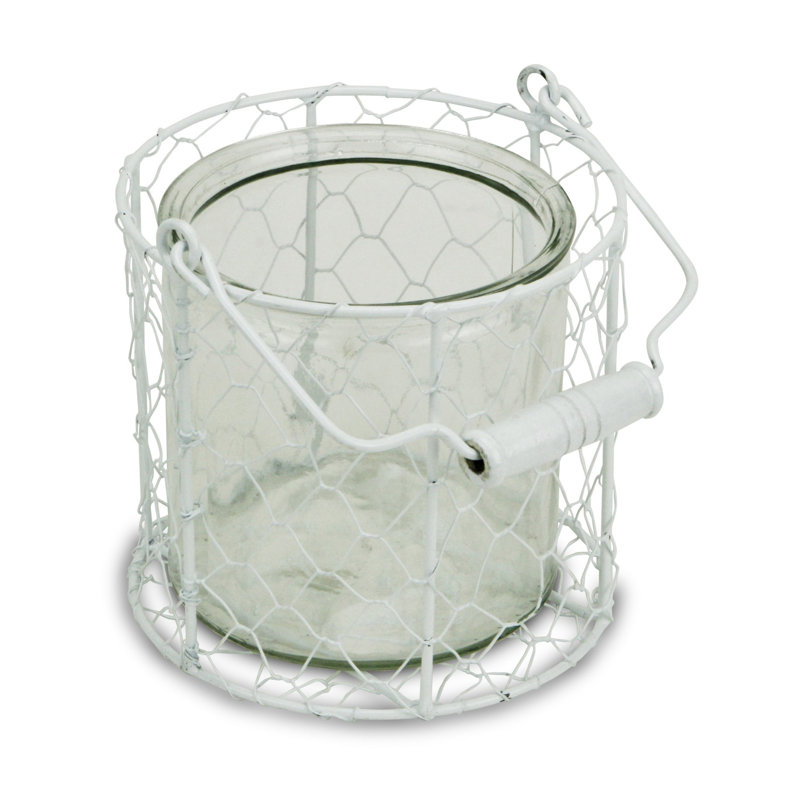 HomeRoots 5.25'' H Metal Tabletop Lantern