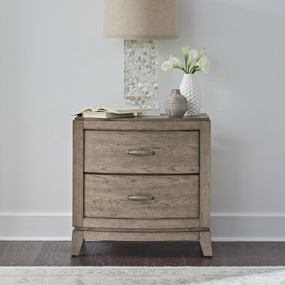 Drelan 2-Drawer Nightstand with Charging Station