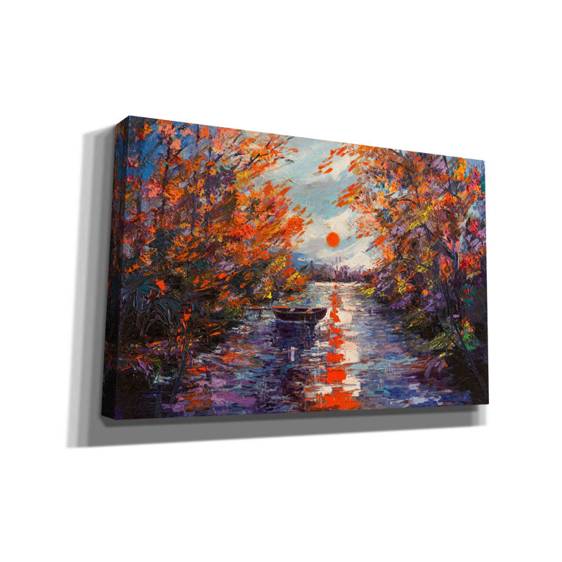 «Fall Of Leaves», art mural sur toile, H 26 po x l 40 po x P 0,75 po