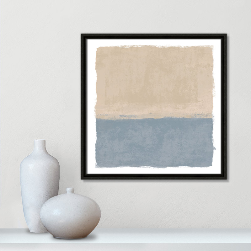 Beach Dreams II - Square Vesrion, reproduction par Natalie Carpentieri, Espresso, H 17,5 po x l 17,5 po