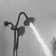 Single-Handle 8-Spray Dual Shower Faucet Set Trim Kit 1.8 GPM With Filtered Handheld Shower Head In Matte Black