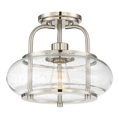 Kelli Glass Semi Flush Mount