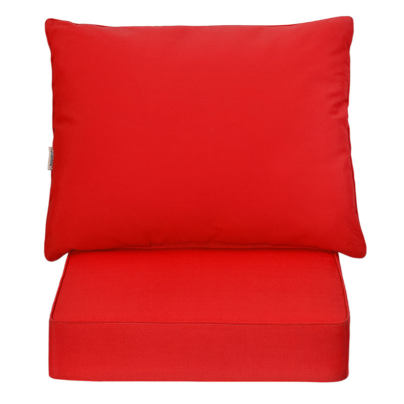 Coussin de siège / dossier intérieur / extérieur, Rouge