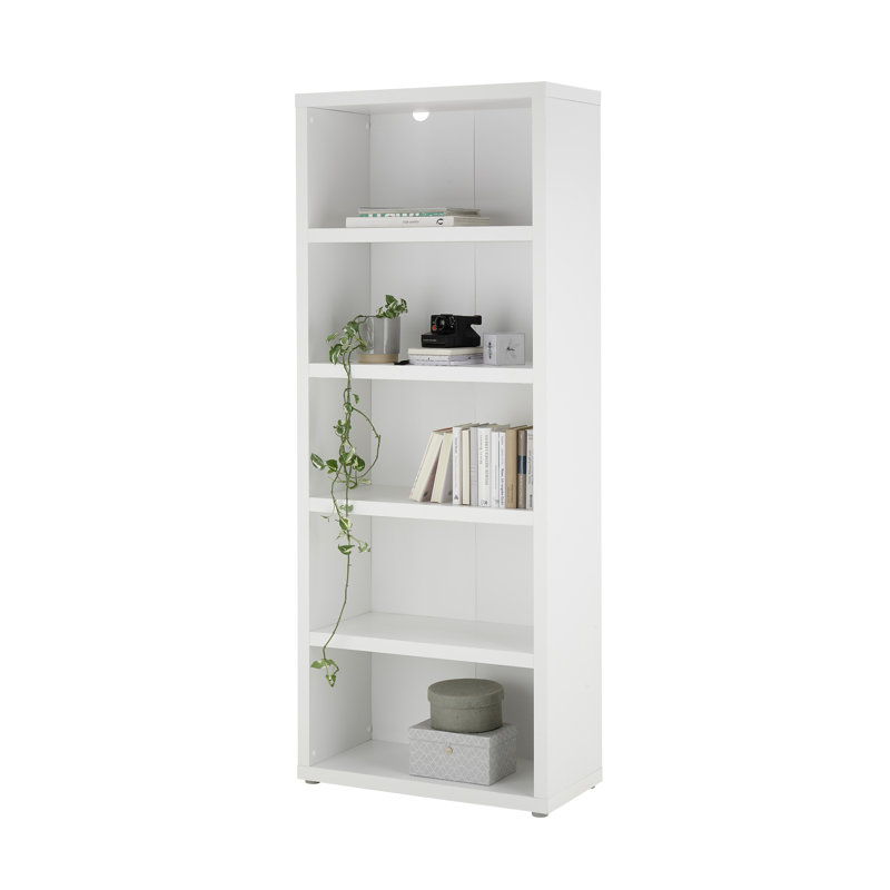 Makensi 201cm H Plastic Standard Bookcase, 201cm H x 80cm W x 38cm D