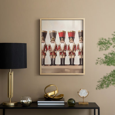 «Christmas Holiday Art», série 2 - CCXC III, reproduction encadrée - bois massif