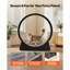 Roue d'exercice pour chat, roue de course à chat en bois de 48 po pour chats d'intérieur jusqu'à 28 lb, tapis roulant avec piste recouverte de tapis et mécanisme de verrouillage, jouets de sport pour animaux de compagnie, chaton silencieux, noir-790522405-790522425