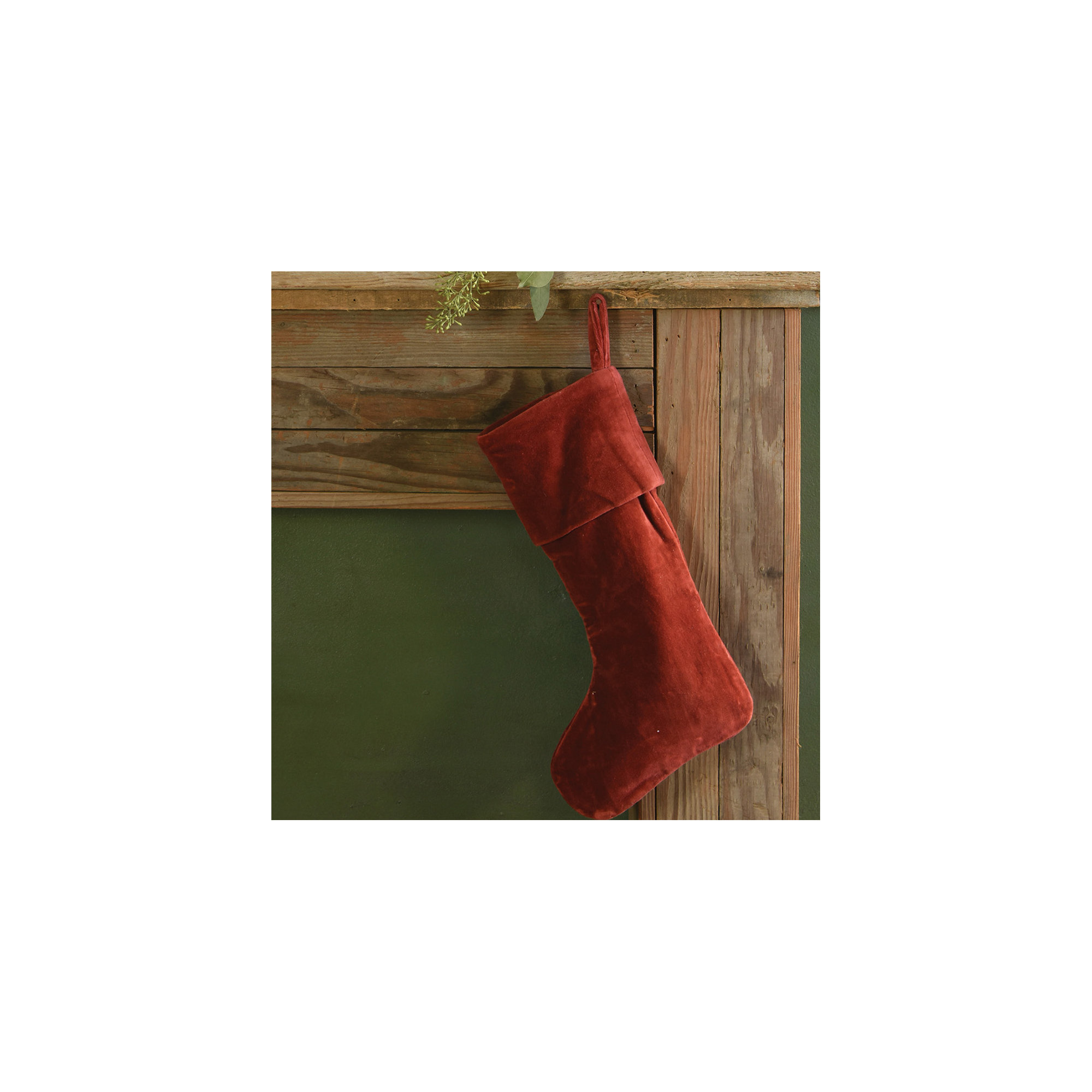Velvet Stocking, Red