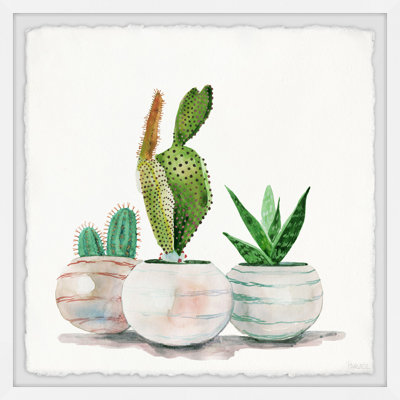 Cactus Planters - Single Picture Frame Painting