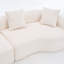 Canapé courbé désossé, canapé modulaire à compression de 110 po, haute densité, canapé-lit pour salon, salon, appartement, chenille-989773900