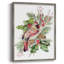 Cardinal Holly Christmas Collection B, reproduction encadrée - bois massif