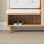 43.3in Rattan Woven Shoe Bench