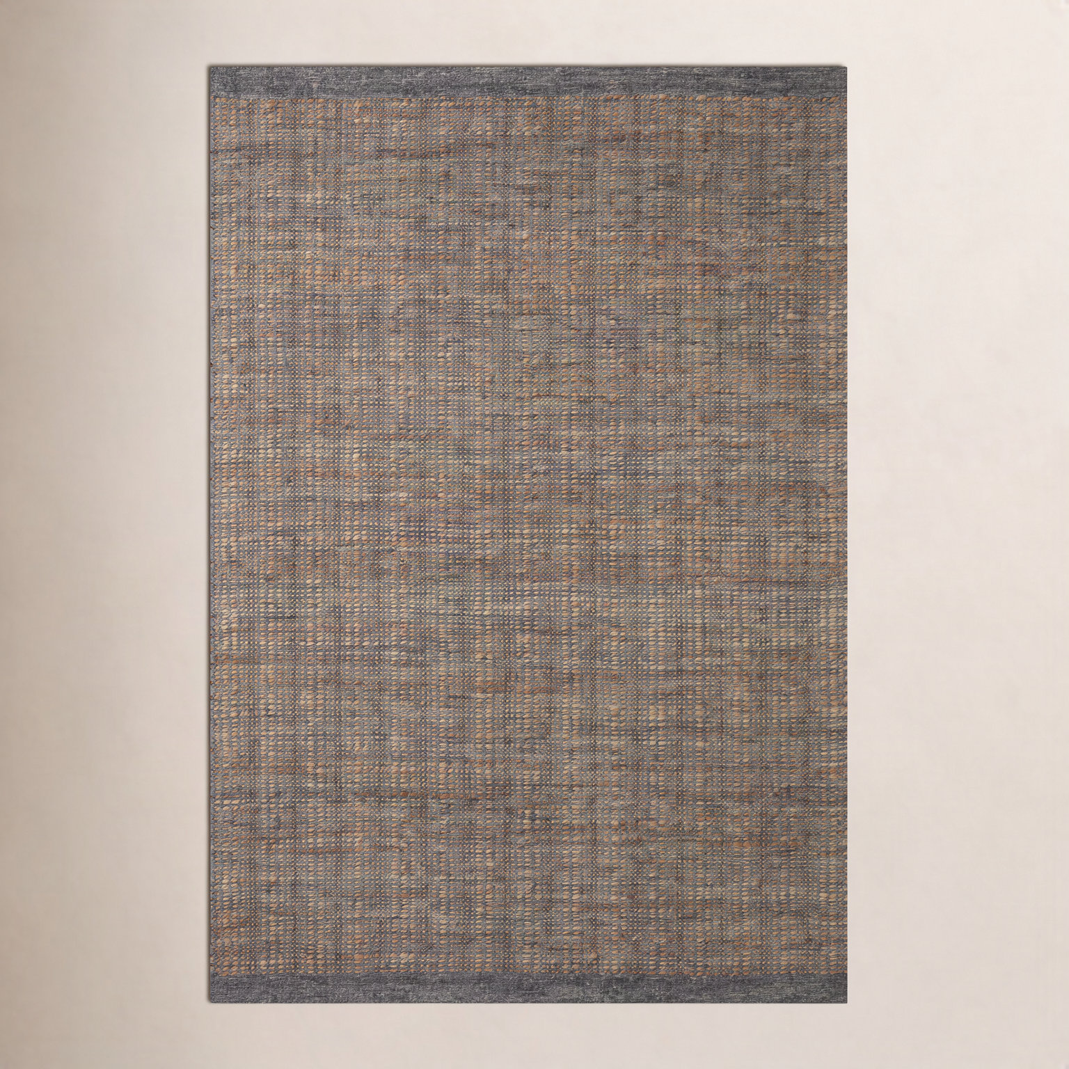 Jean Stoffer x Loloi Cornwall Charcoal Jute Rug, Rectangle 9'3" x 13'