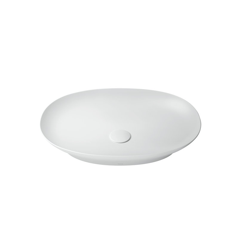 TOTO® Kiwami® Oval 24 Inch Vessel Bathroom Sink , Matte White, Matte White