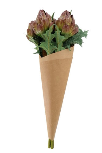 25" Artificial Purple Artichoke Stems