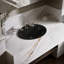 Lavabo encastré ovale en céramique avec trop-plein Bryant-10940791-59349253
