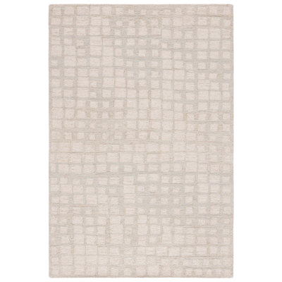 Indiana Hand Tufted Wool/Jute Geometric Rug in Sage/Beige